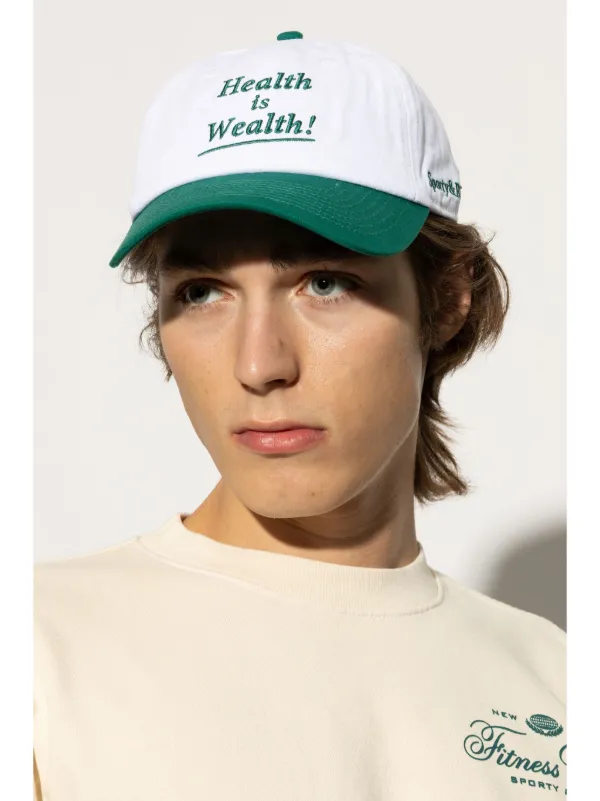 Sporty & Rich Health Is Wealth キャップ | ホワイト | FARFETCH JP