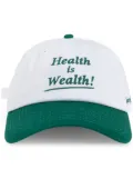 Sporty & Rich Health Is Wealth cap - White