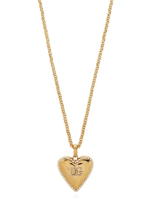 【関税&送料込】Dolce & Gabbana Dg Necklace Chain necklace with DG logo in Silver for Men