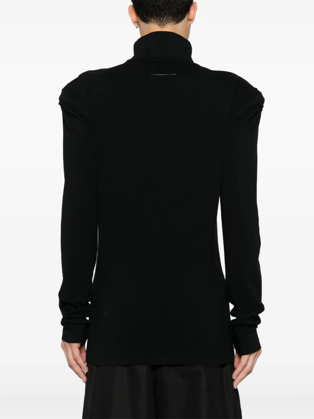 MM6 Maison Margiela single-stitch Logo Sweatshirt | Black