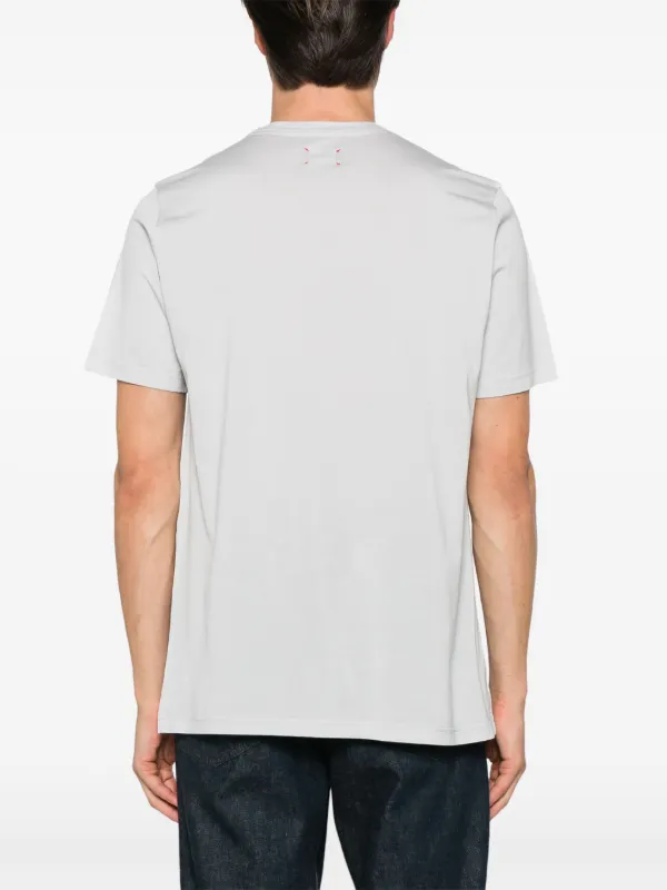 Kiton logo-embroidered T-shirt | Grey | FARFETCH TR