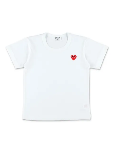 Comme Des Garçons Play Kids heart-patch T-shirt