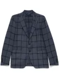 Tagliatore checkered blazer - Blue