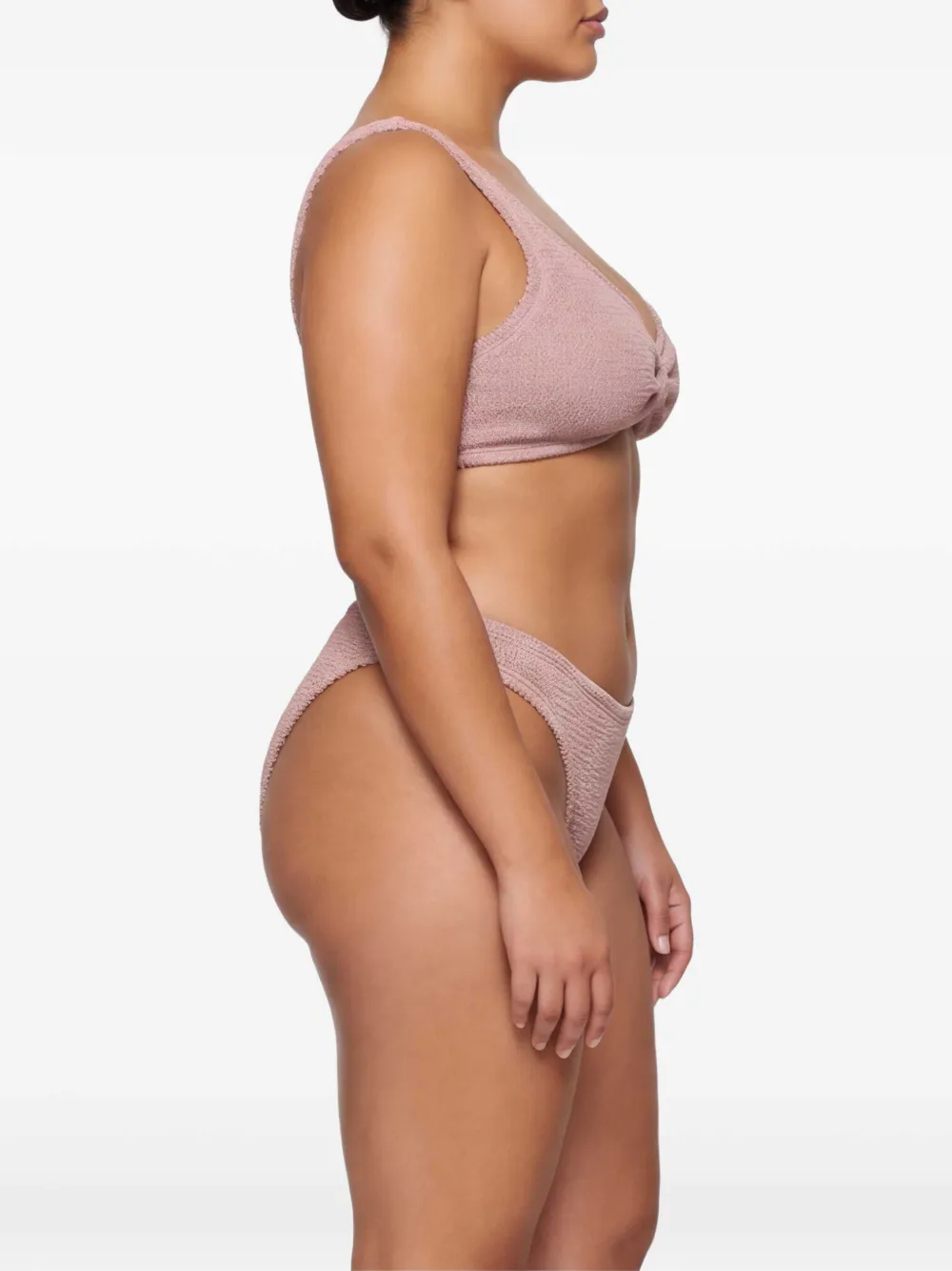 PARAMIDONNA Seersucker bikini Beige