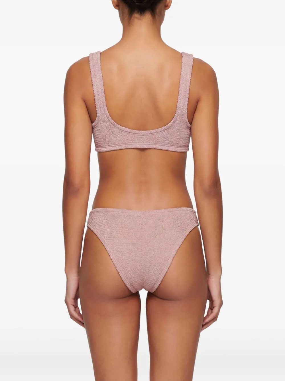 PARAMIDONNA Seersucker bikini Beige