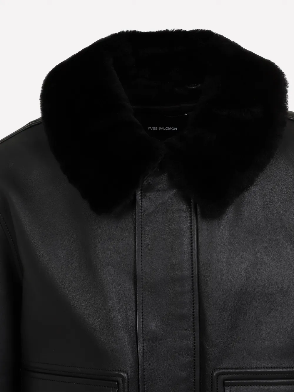Yves Salomon Jacket In Black