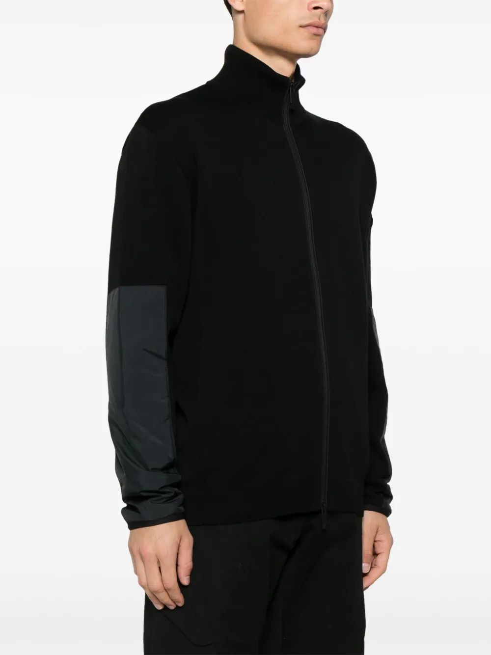 Moncler Black Matt Sweater In Black