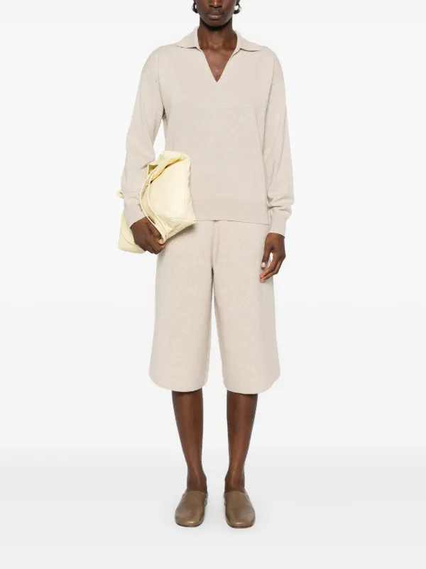 MaxMara（マックスマーラ）ショートパンツ ホワイト　新品 Max Mara ニット ショートパンツ | ニュートラル | FARFETCH JP