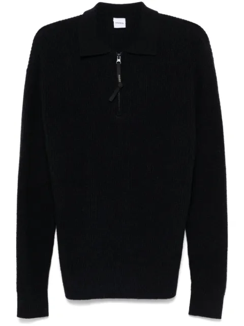 ASPESI fisherman's knit polo shirt