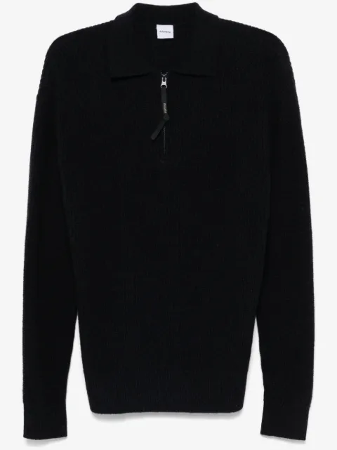 ASPESI fisherman's knit polo shirt