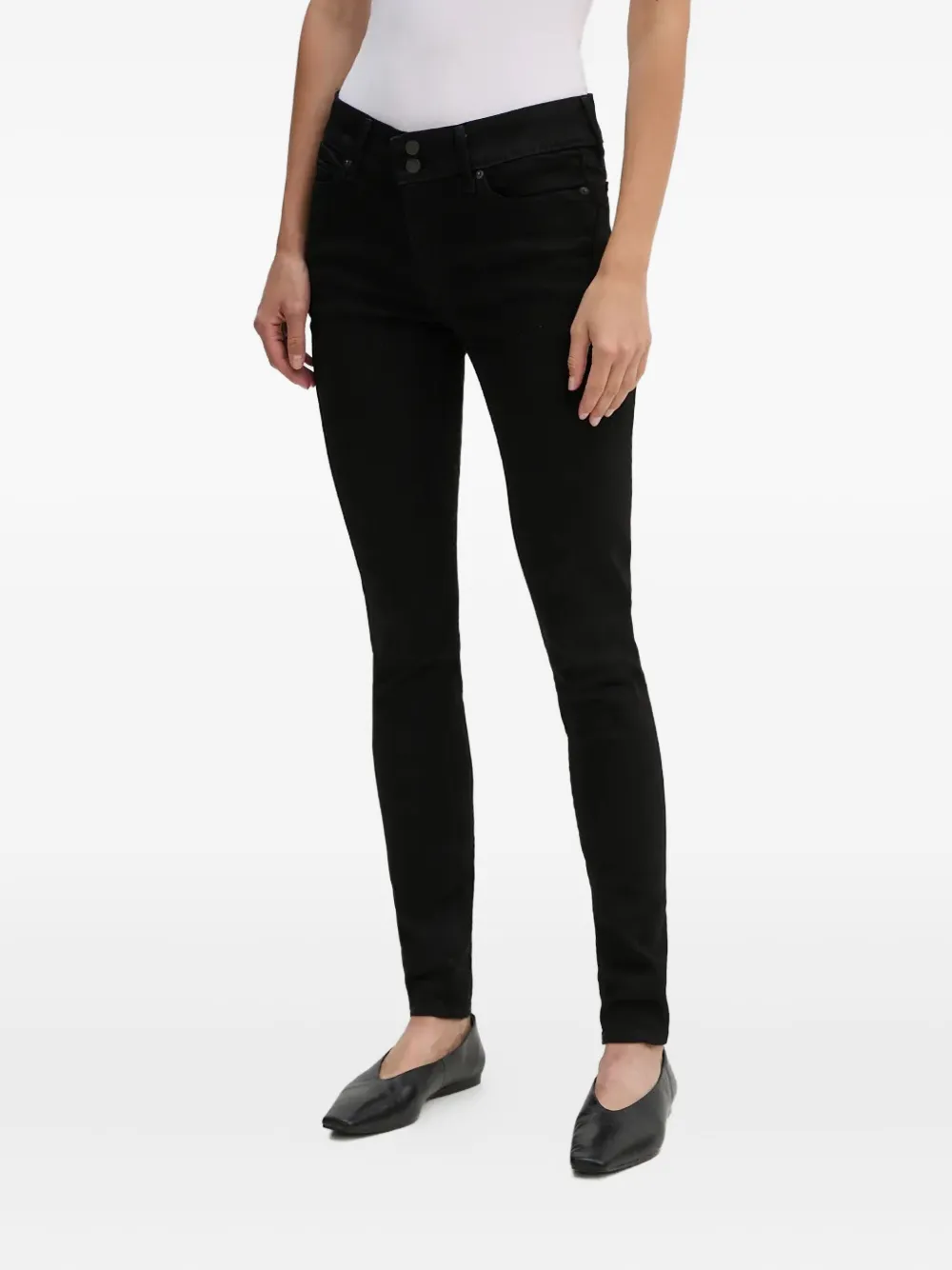 Levi's Logo-patch Jeans In Black
