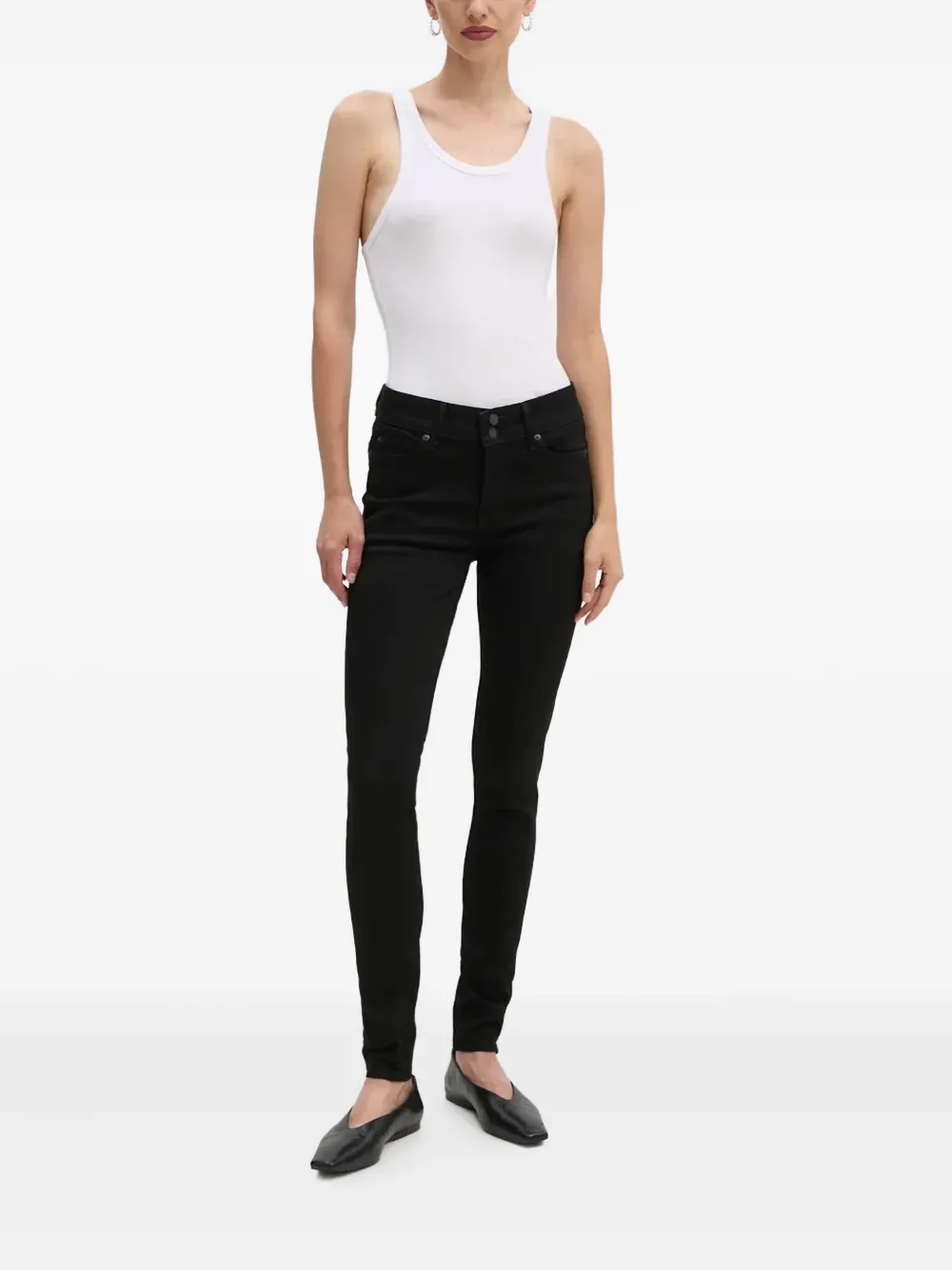 Levi's Logo-patch Jeans In Black