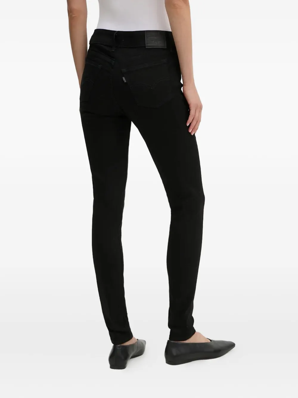 Levi's Logo-patch Jeans In Black