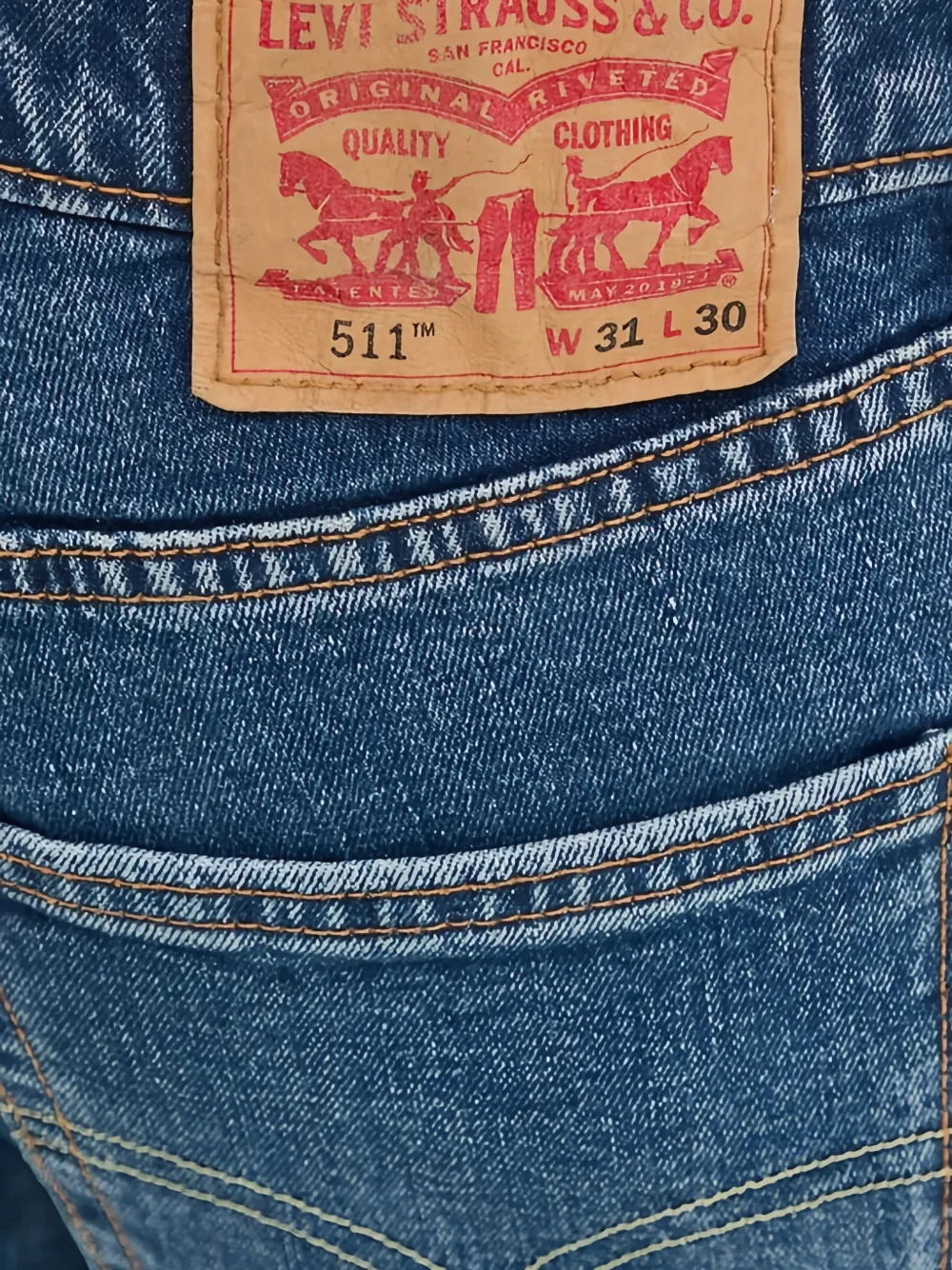 Levi's 511 jeans met vijf zakken Blauw