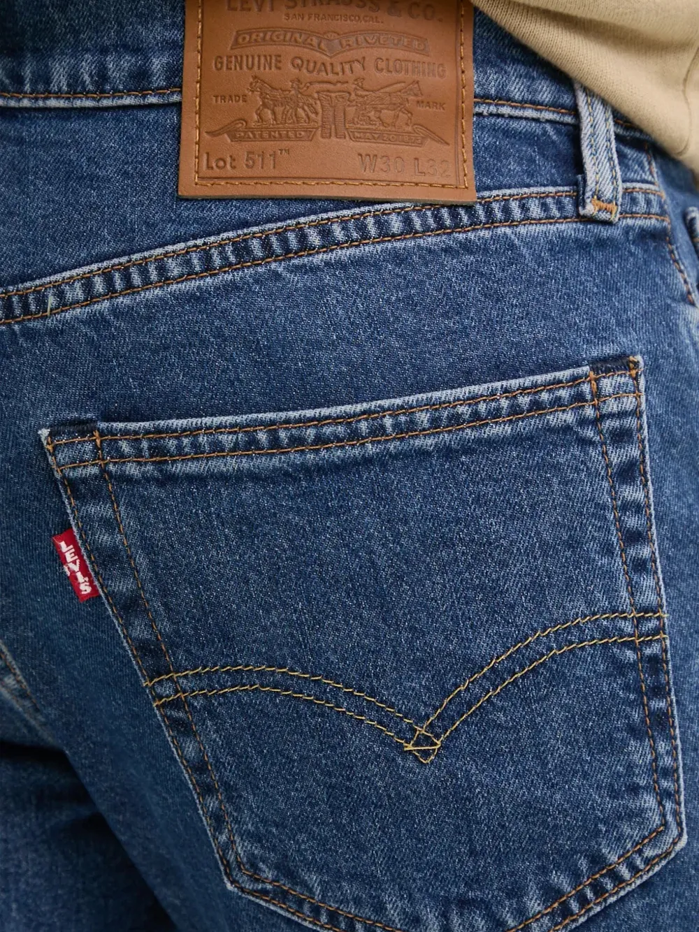 Levi's Jeans met vijf zakken Blauw