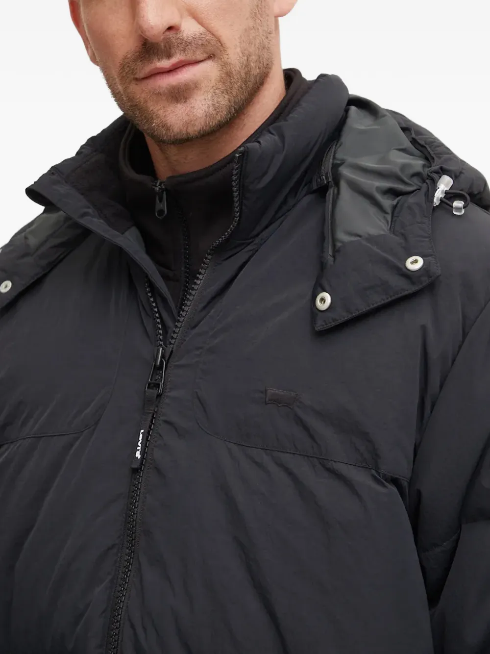 Levi's Rockridge jack met capuchon en rits Zwart
