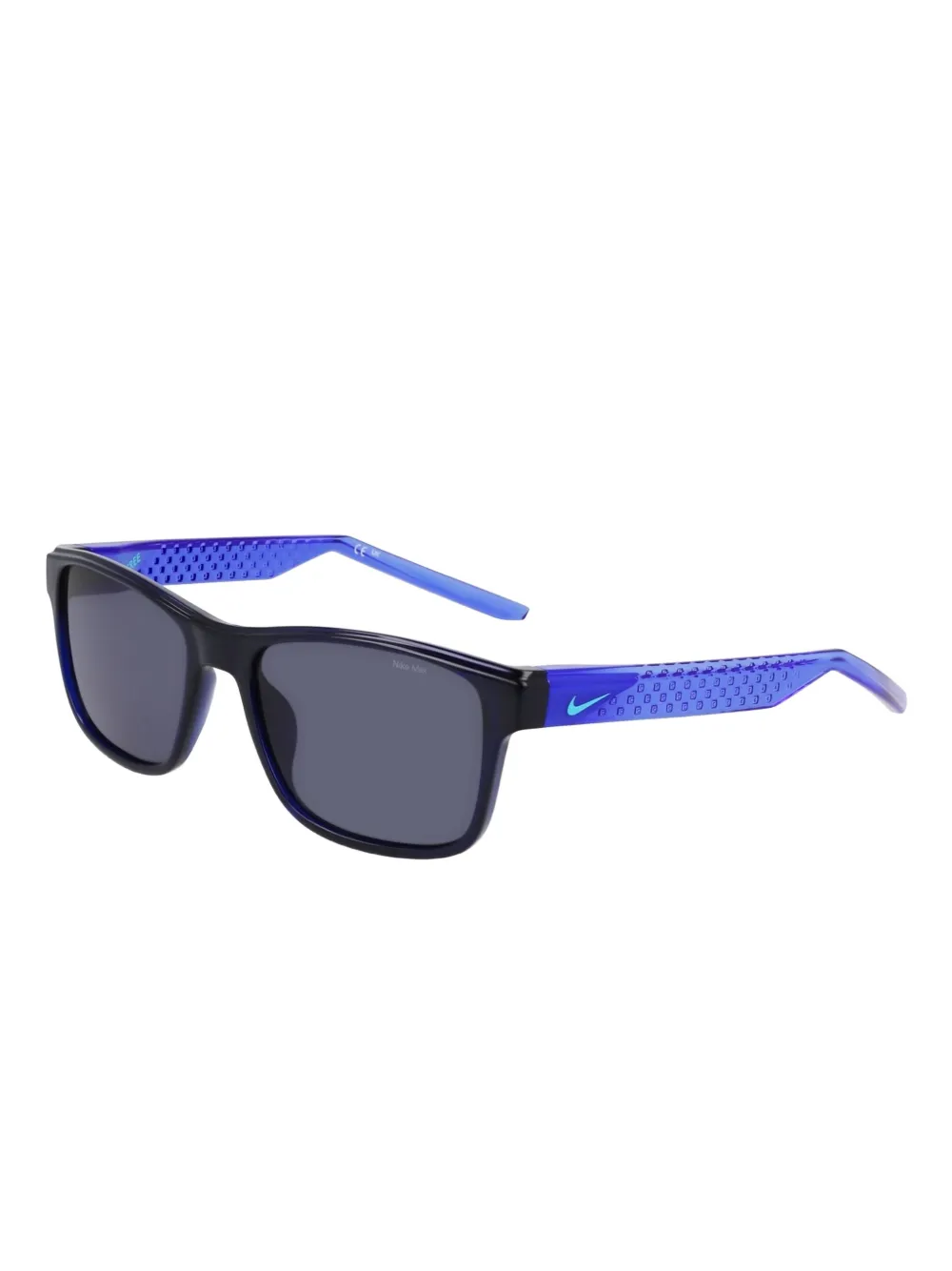 Nike Zonnebril met vierkant montuur Blauw