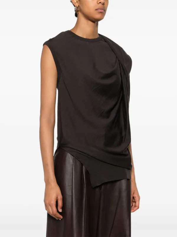 STELLA McCARTNEY  ドレープトップス 未使用　S Stella McCartney ドレープ ニットトップ | ブラウン | FARFETCH JP
