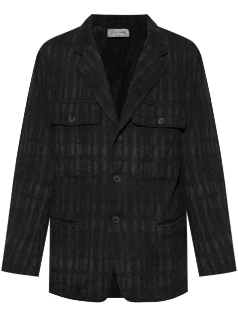 Yohji Yamamoto textured-finish blazer 