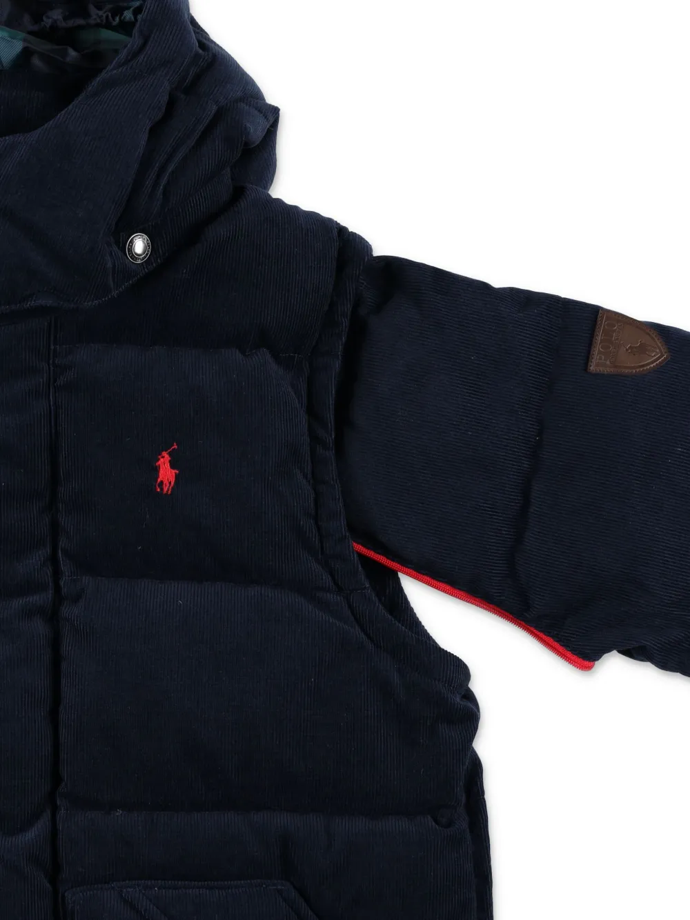 POLO RALPH LAUREN KIDS Gewatteerd jack met logopatch Blauw