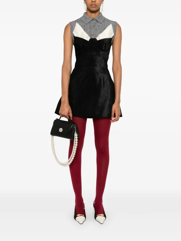 SHUSHU/TONG Black Bow Dress - Size 6 UK