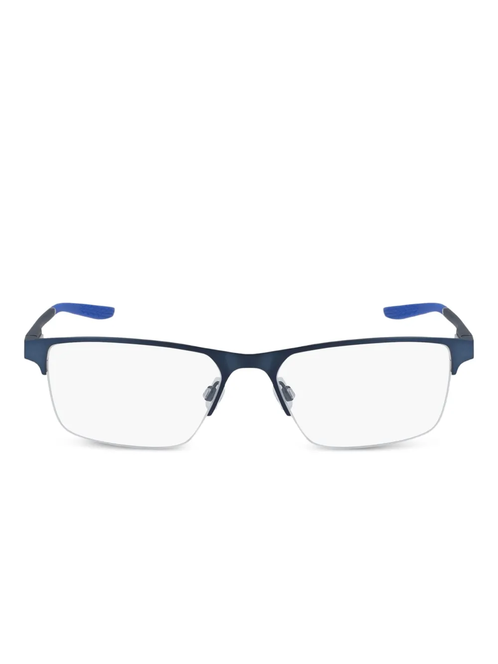 Nike lentes con media armazón rectangular | azul | Image 1