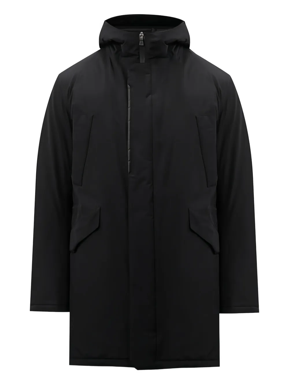 Herno zip-up hooded jacket | Black | Image 1