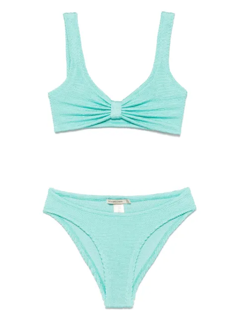 PARAMIDONNA bikini de tejido seersucker