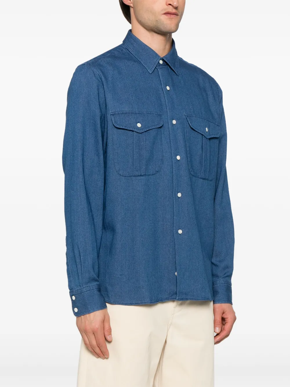 ASPESI Gleen overhemd Blauw