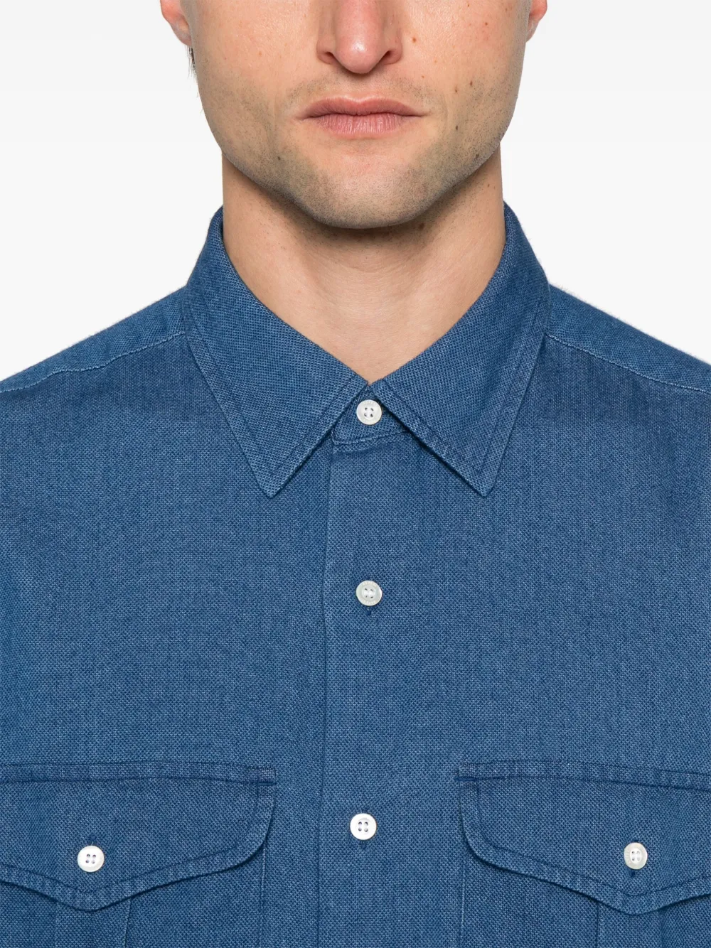 ASPESI Gleen overhemd Blauw