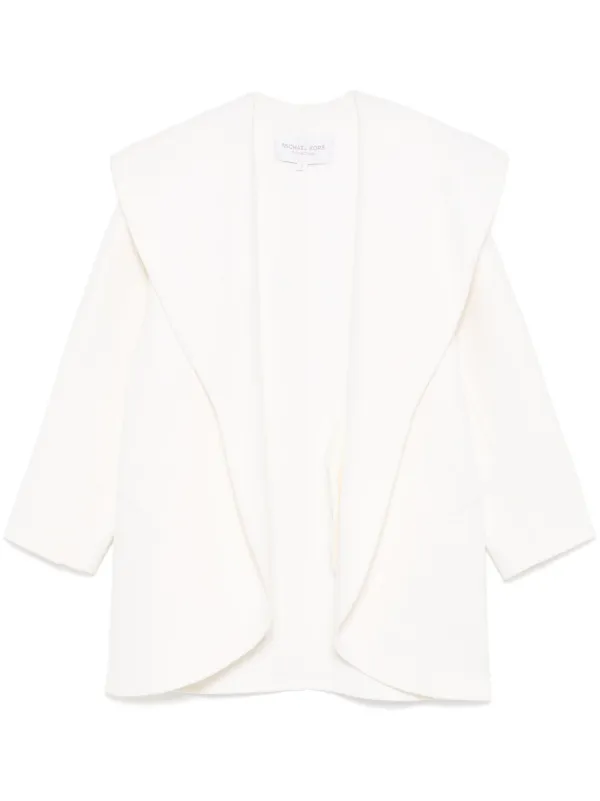White wool wrap coat online