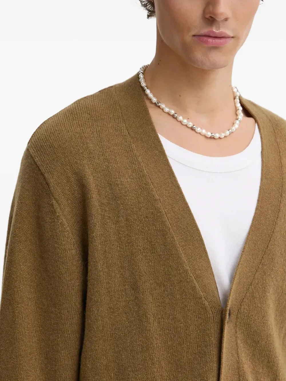 Levi's Vest met zak en knoop Bruin