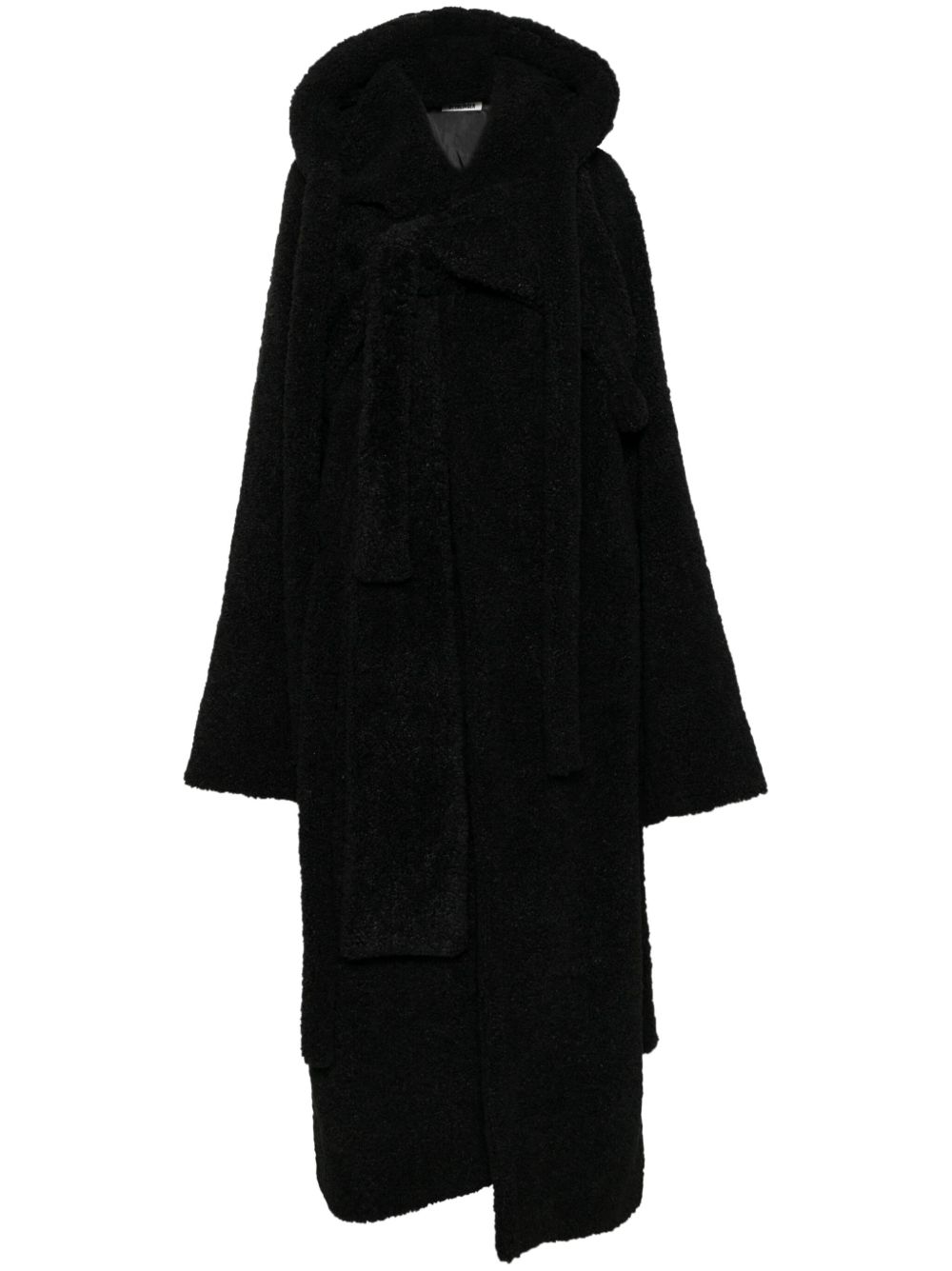 Ottolinger wrap teddy coat Zwart