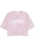 Marni Scribble Logo T-shirt - Pink