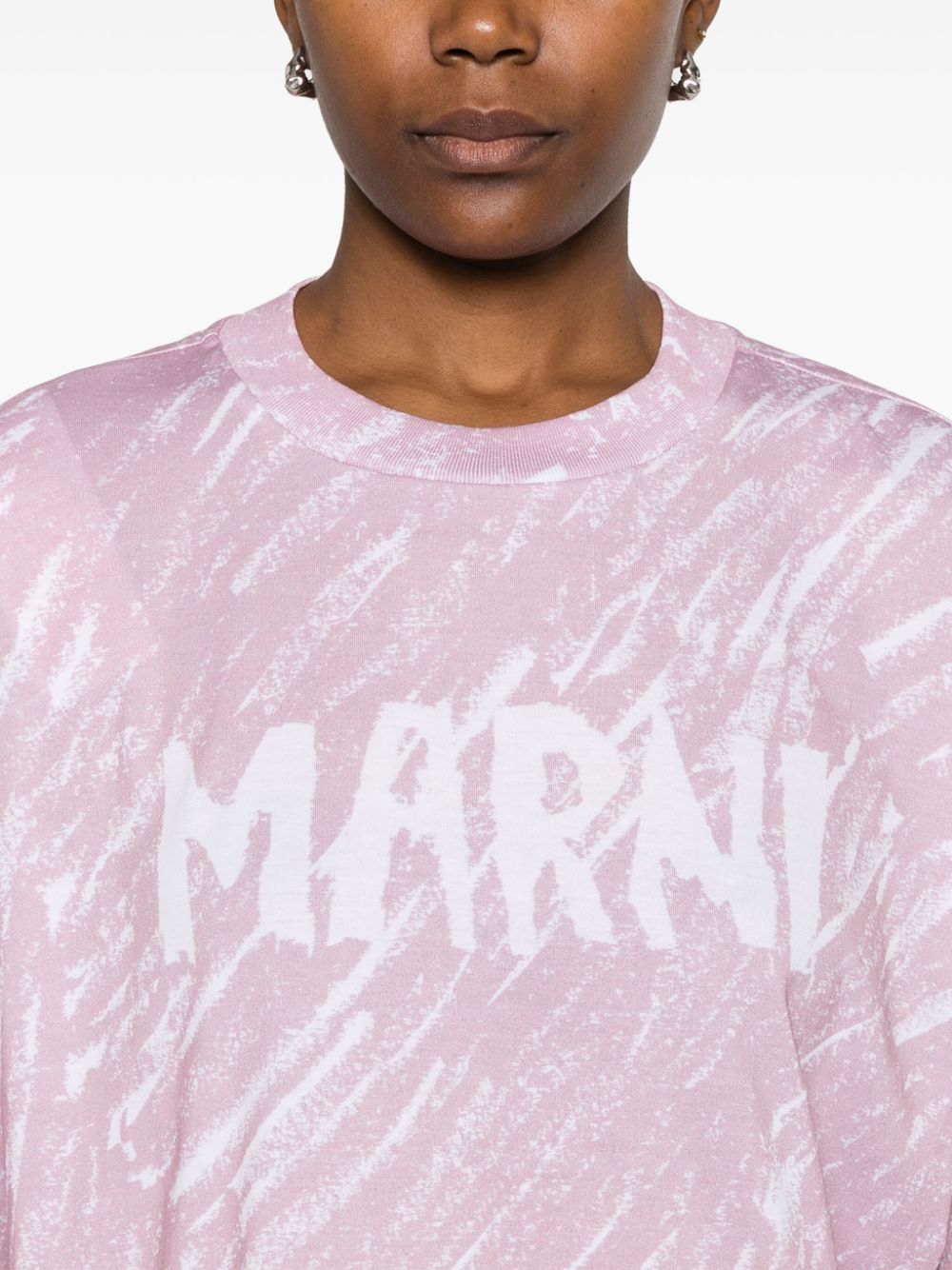 Cheap Marni Scribble Logo T-shirt Women