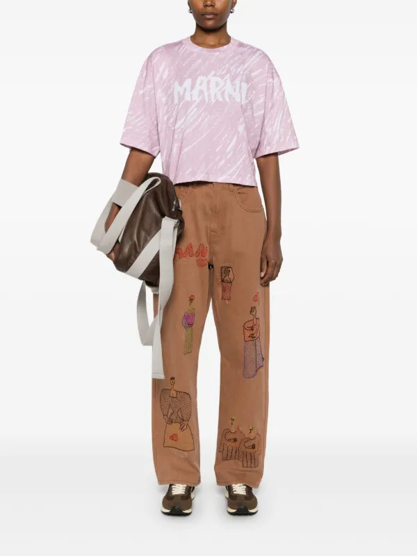 Marni ロゴ Tシャツ | ピンク | FARFETCH JP