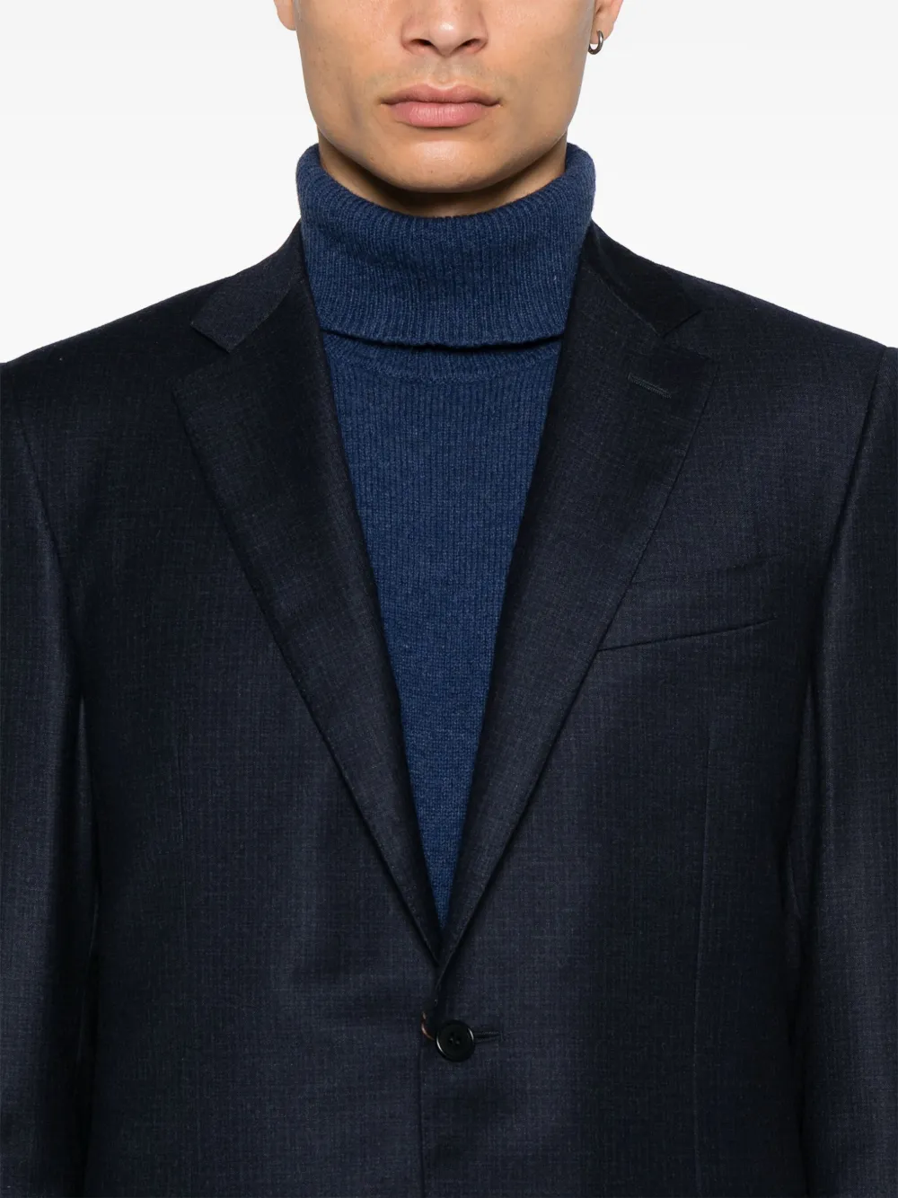 Canali Wollen pak Blauw