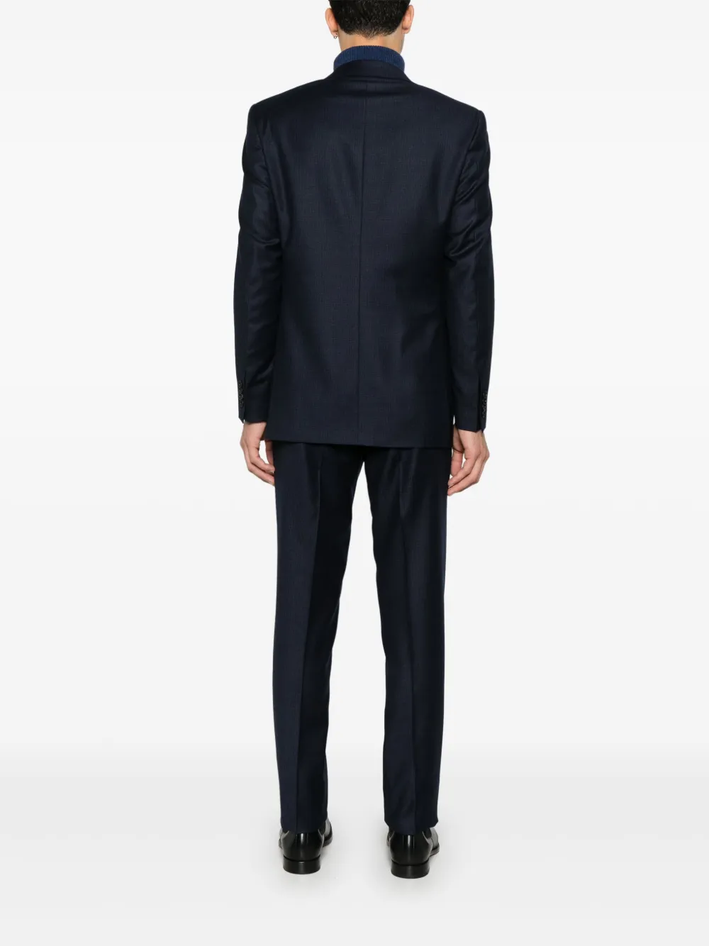 Canali Wollen pak Blauw