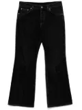 Off-White patchwork flared jeans - Black