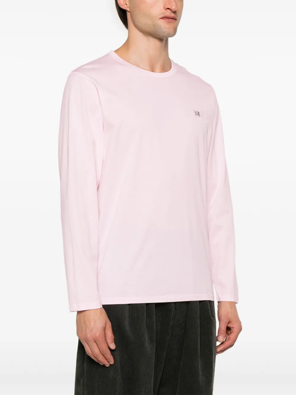 C.P. Company T-shirt met logopatch Roze
