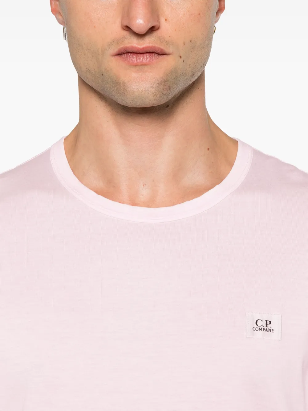 C.P. Company T-shirt met logopatch Roze
