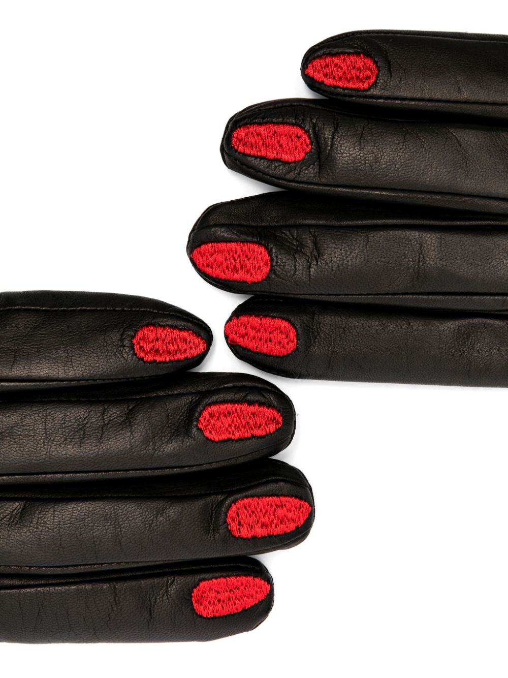 Vivetta leather gloves - Black