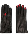 Vivetta leather gloves - Black