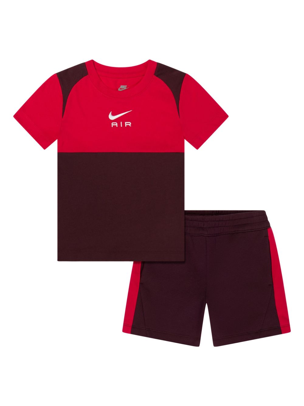 Nike Kids logo-embroidered shorts set