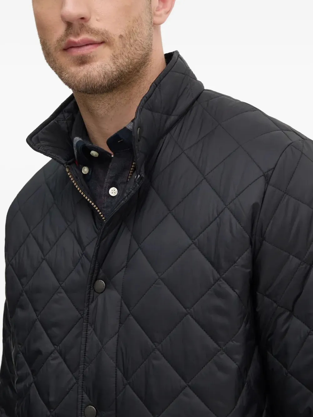 Barbour Chelsea gewatteerd jack Zwart