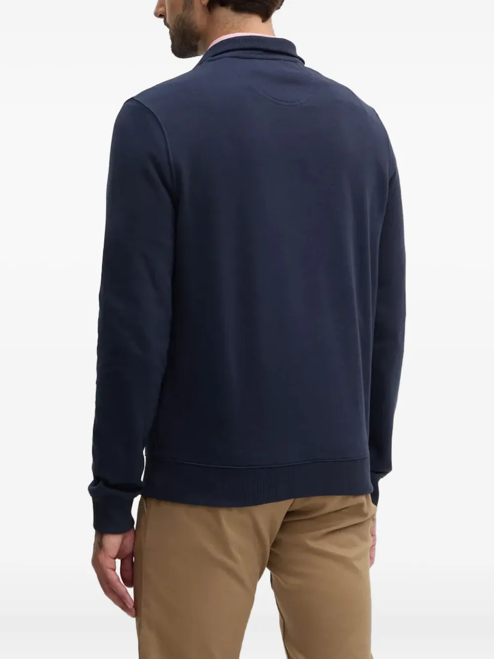 Barbour Sweater met rits Blauw