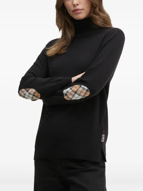 Barbour elbow-detail turtleneck sweater