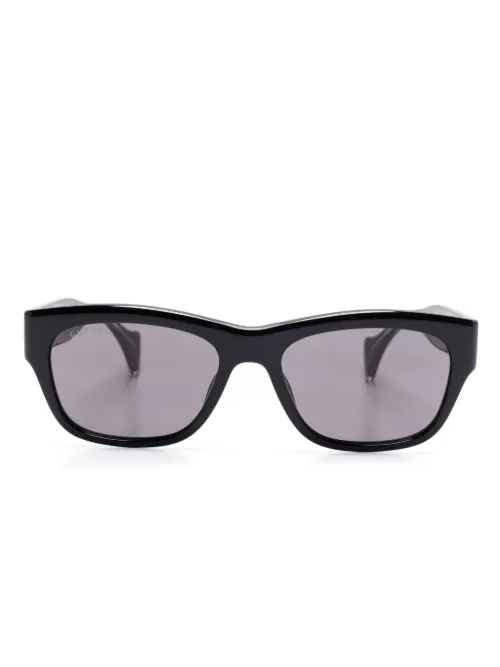 Lunettes de soleil à monture rectangulaire - Gucci Eyewear - Modalova