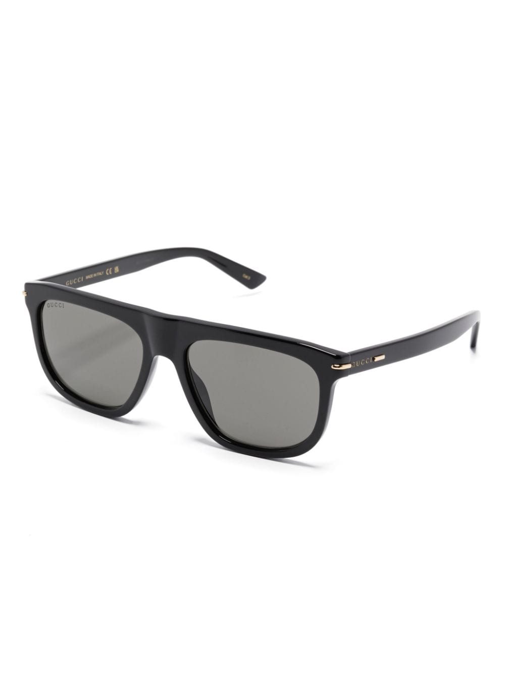 Gucci Eyewear Zonnebril met ovalen montuur - Zwart