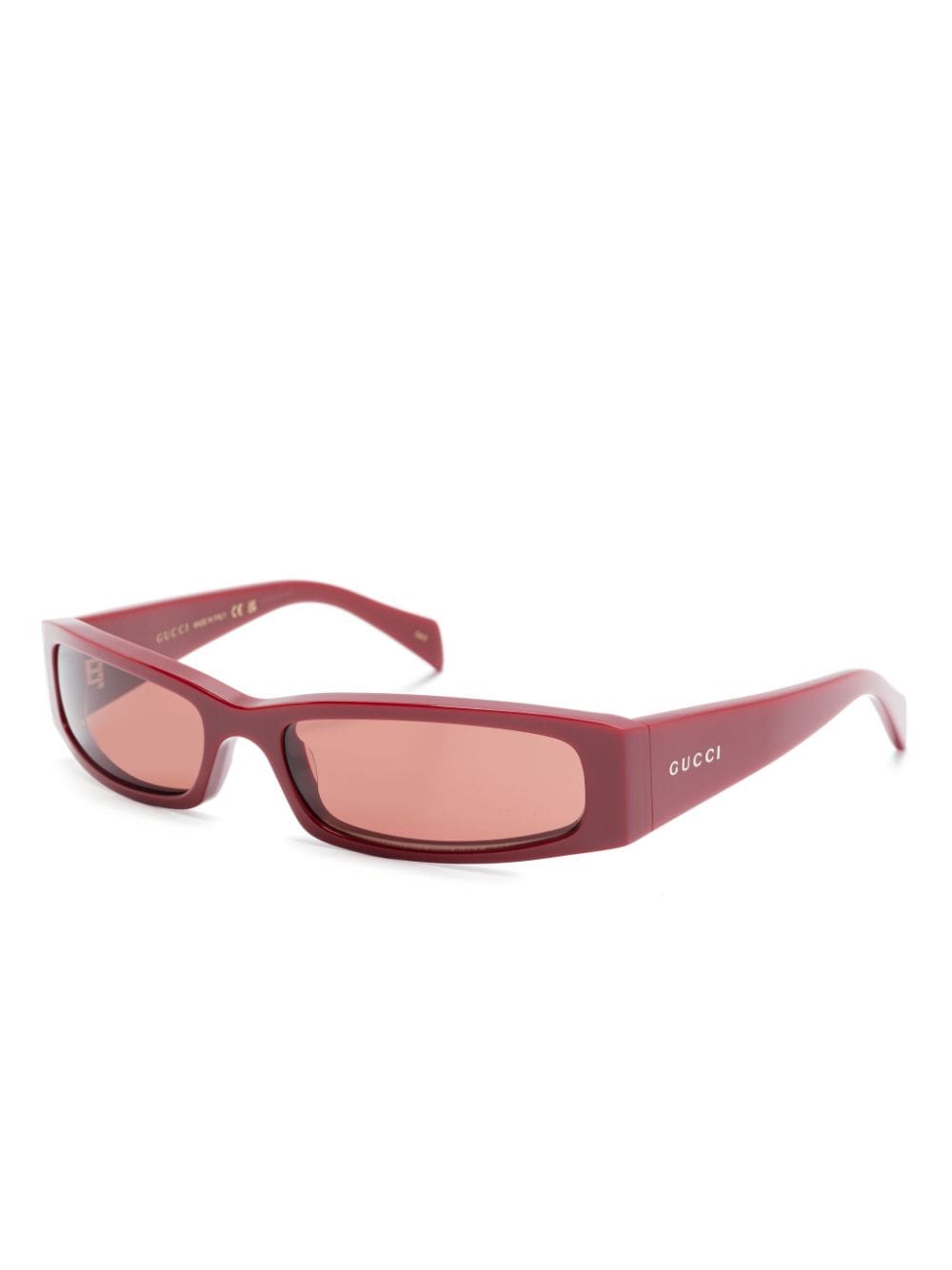 Shop Gucci Gg1778s Sunglasses In Red